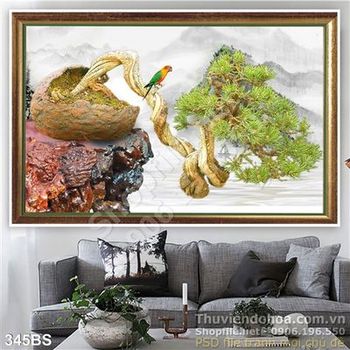 Chậu bonsai nhỏ độc lạ và chú chim