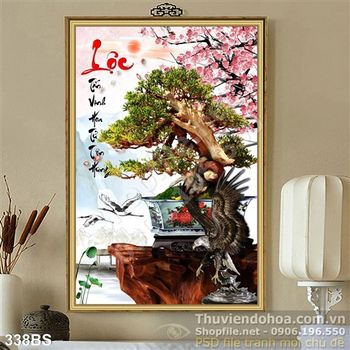 Chậu bonsai lớn nghệ thuật chữ lộc