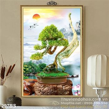 Tranh bonsai nhỏ nhật bản năm 2020