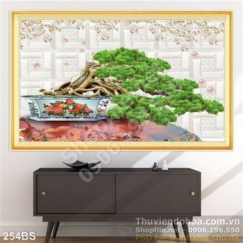 Chậu bonsai xòa tán nghệ thuật