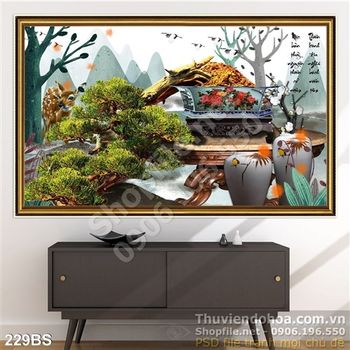 Tranh bonsai việt nam đẹp ấn tượng