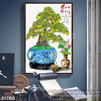 Chậu bonsai hoa đào quê hương