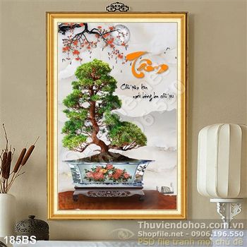 Chậu bonsai dáng đứng chữ tâm đẹp