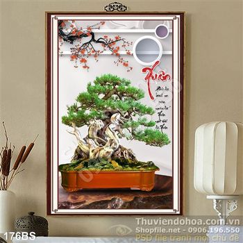 Chậu bonsai mùa xuân nghệ thuật
