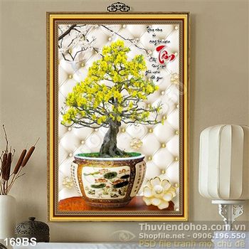 Chậu bonsai  cây mai chữ tâm ngày tết