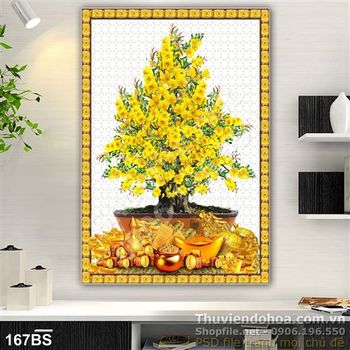 Chậu bonsai cây hoa mai tài lộc