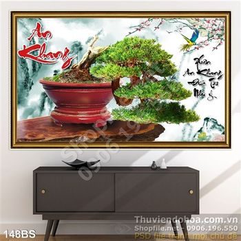 Chậu bonsai tán rộng chữ an khang