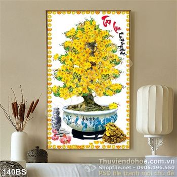 Chậu bonsai mai tài lộc năm mới