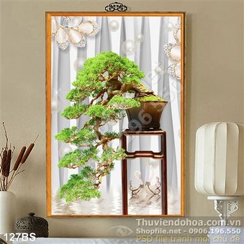 Chậu bonsai kiểu dáng đẹp in uv