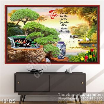 Chậu bonsai làng quê việt nam