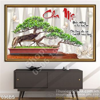 Chậu bonsai đẹp ấn tượng chữ cha mẹ