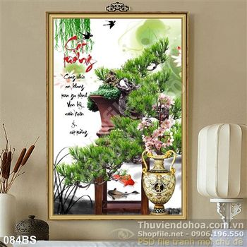Tranh bonsai độc đáo cát tường
