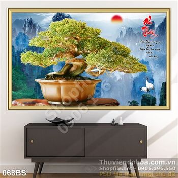 Tranh bonsai nghệ thuật nhớ ơn thầy