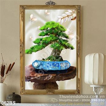Tranh bonsai dáng đẹp