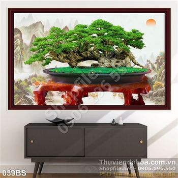 Tranh bonsai độc đáo nghệ thuật