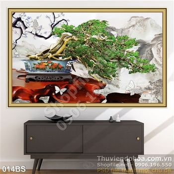 Tranh bonsai tạo dáng nghệ thuật