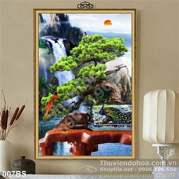 Tranh bonsai nghệ thuật phong thủy