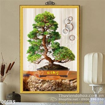 Tranh bonsai nghệ thuật vạn sự như ý