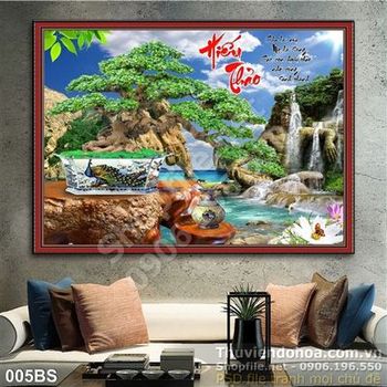 Tranh bonsai nghệ thuật hiếu thảo