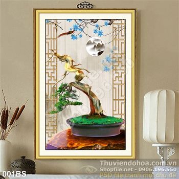 Tranh bonsai nghệ thuật 3d