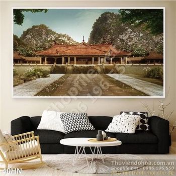 Tranh gốc nhà cổ hà nội xưa đẹp