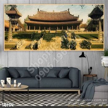 Tranh gộc nội thành hà nội xưa tranh trí tường