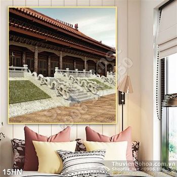 Tranh in uv nội thành cổ sơn dầu đẹp