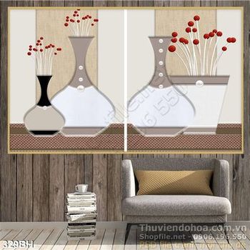 Tranh chậu hoa nghệ thuật độc đáo in uv psd