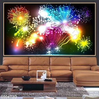 Tranh 3D pháo hoa