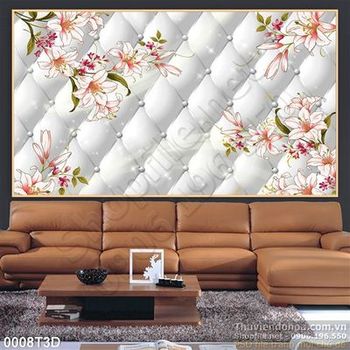 Tranh 3D hoa loa kèn