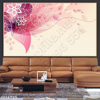 Tranh 3D hoa treo tường