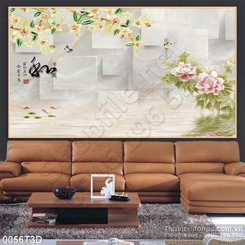 Tranh 3D hoa  treo tường