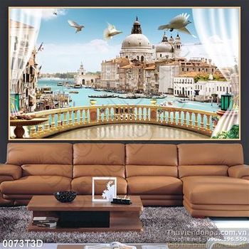 Tranh 3D phong cảnh treo tường