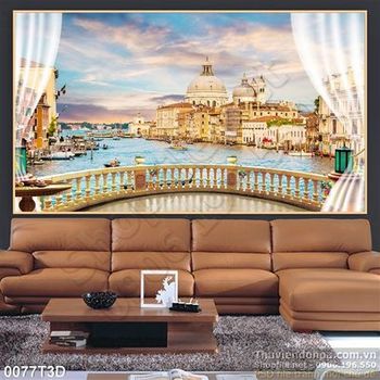 Tranh 3D phong cảnh treo tường