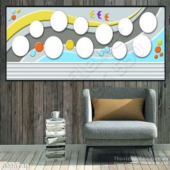 Tranh 3D hoa văn treo tường