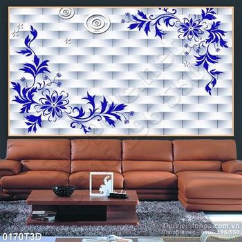 Tranh 3D hoa văn treo tường trang  trí