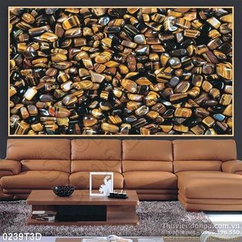 Tranh 3D đá gạch nền