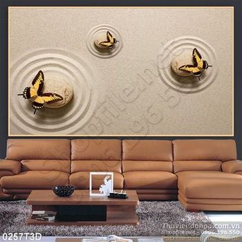 Tranh 3D bươm bướm treo tường