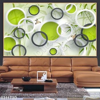 Tranh 3D trúc trang trí