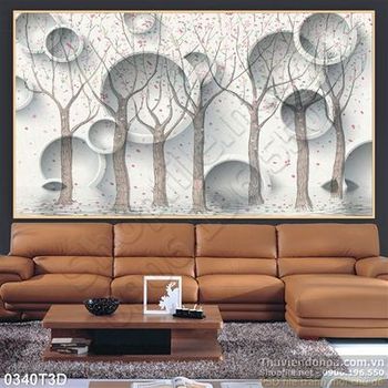 Tranh 3D phong cách hiện đại treo tường