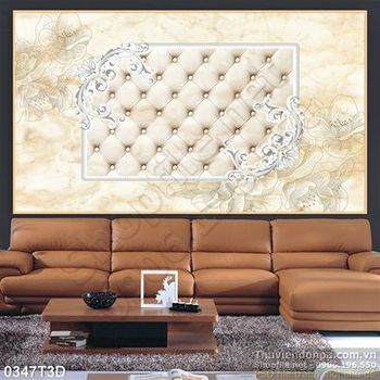 Tranh 3D cổ điển phòng ngủ