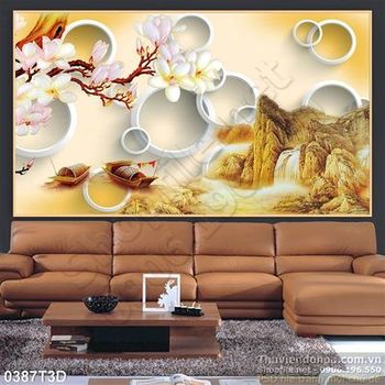 Tranh 3D hoa đại và sơn thủy