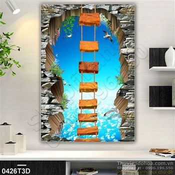 Tranh 3D trang trí phong cảnh