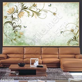 Tranh 3D tranh hoa trang trí treo tường