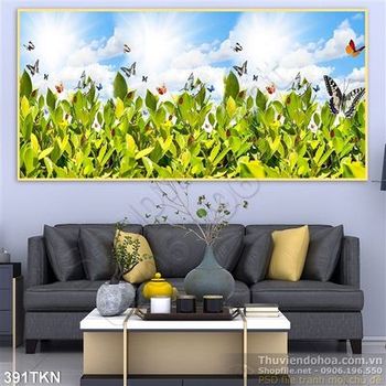 Tranh lá trang trí bếp đẹp psd