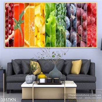 Tranh các loại trái cây trang trí phòng bếp psd