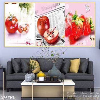 Tranh cà chua trang trí bếp đẹp