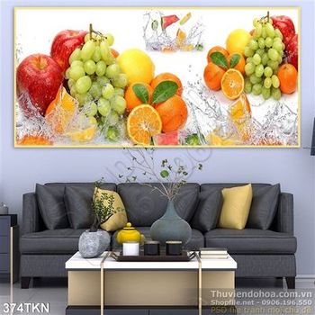 Tranh trái cây trang trí phòng bếp