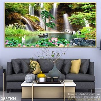 Tranh thác nước trong rừng