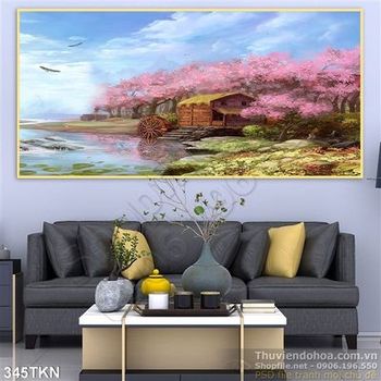 Tranh phong cảnh mùa xuân đẹp